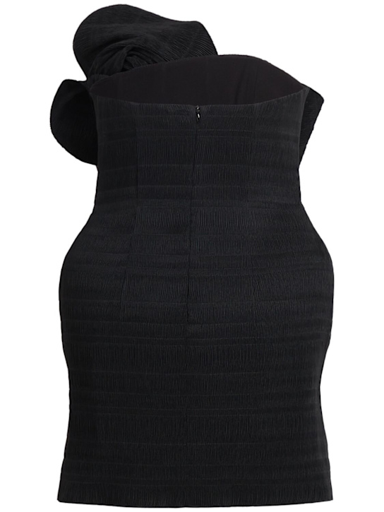 Magda Butrym: Short Strapless Dress with Roses
