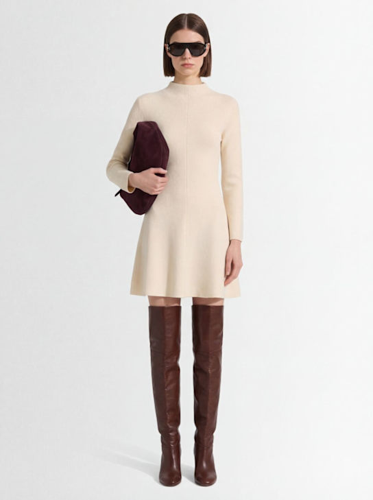 Magda Butrym: High Neck Wool Blend Dress