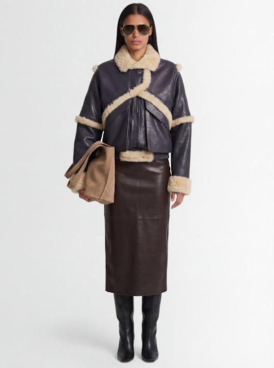 Magda Butrym - Leather & shearling jacket