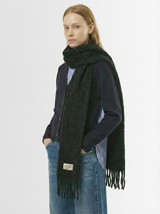 Acne Studios: Voxy mohair blend scarf