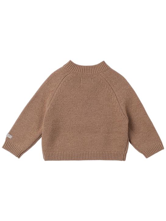 Donsje: Embroidered wool knit sweater