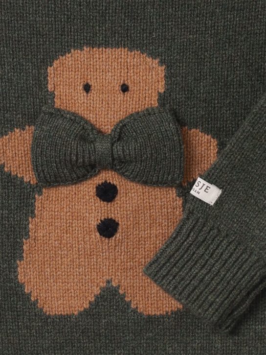 Donsje: Sweater aus Wollstrick mit Stickerei