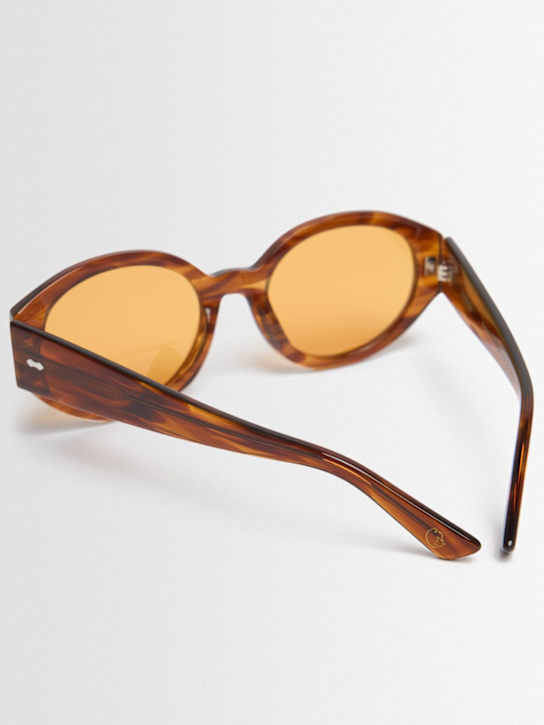 Delarge: Lunettes de soleil rondes en acétate Bardi