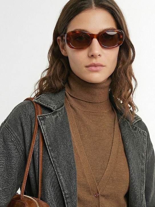 Delarge: Atkins Round Sunglasses in Acetate