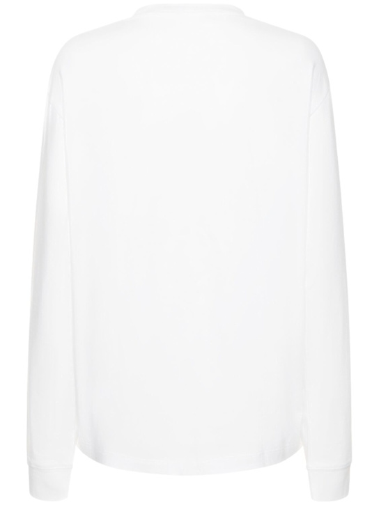 The Row: T-shirt en jersey de coton à manches longues Ciles