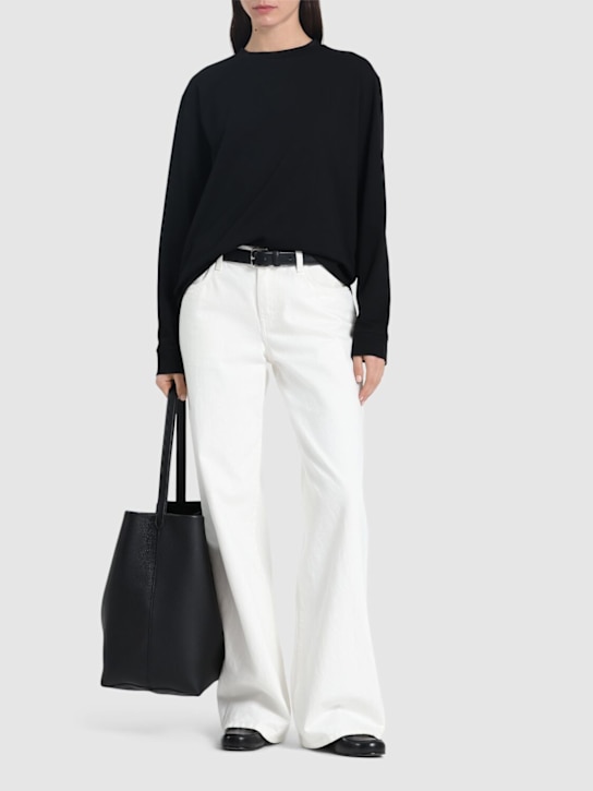 The Row: T-shirt en jersey de coton à manches longues Ciles