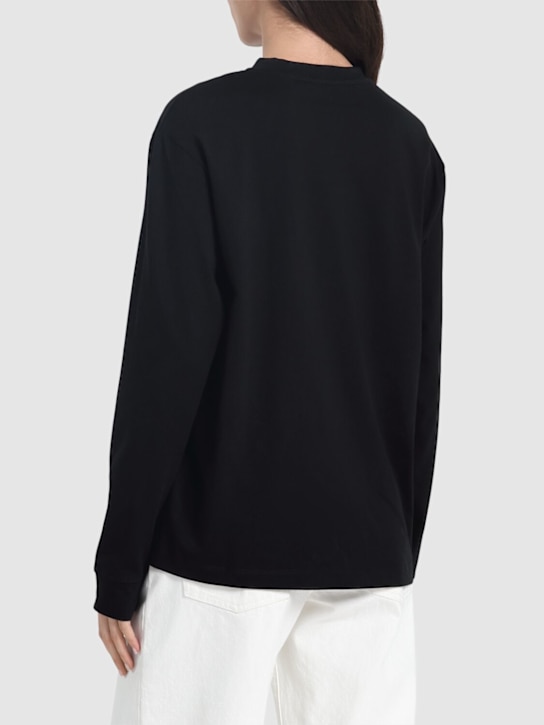 The Row: T-shirt en jersey de coton à manches longues Ciles