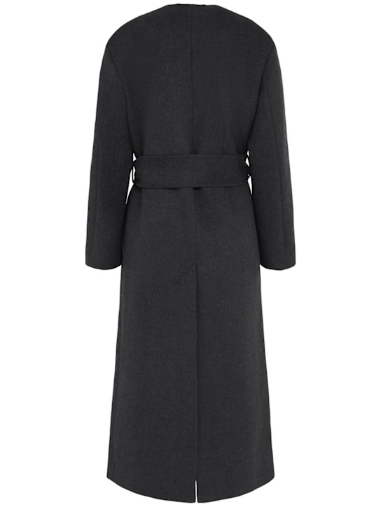 A.EMERY: Veronique belted wool blend long coat