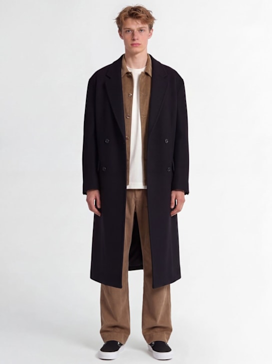 THE CORE: Double breasted wool blend coat