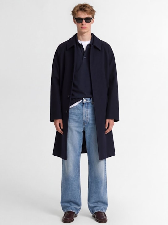THE CORE: Single breasted wool blend coat