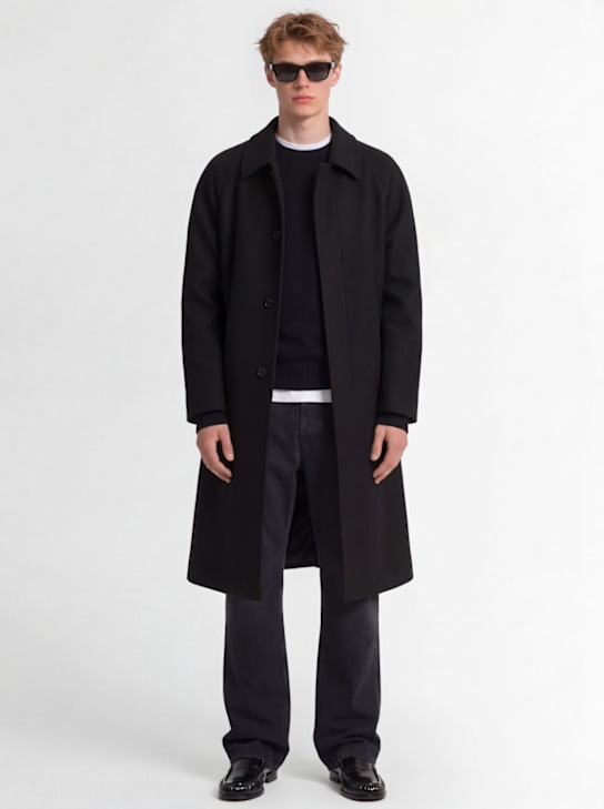 THE CORE: Single breasted wool blend coat