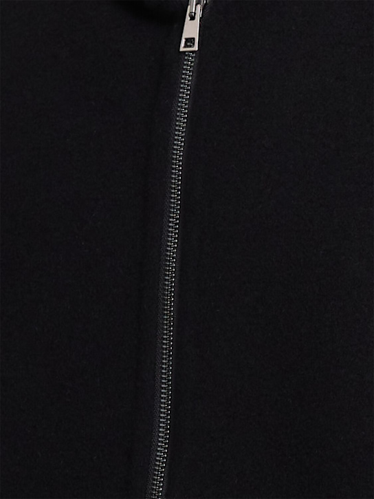 THE CORE: Wool blend full zip hoodie