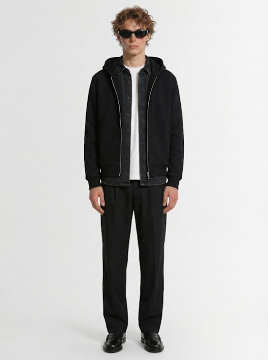 THE CORE: Wool blend full zip hoodie
