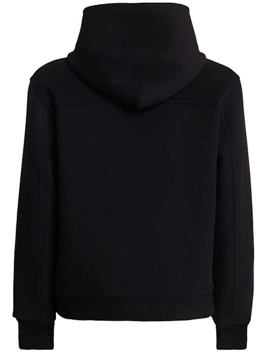 THE CORE: Wool blend full zip hoodie
