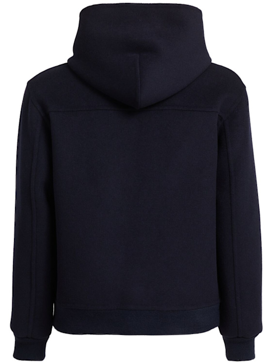 THE CORE: Wool blend full zip hoodie