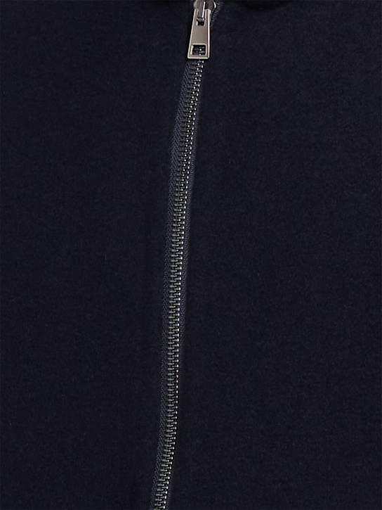 THE CORE: Wool blend full zip hoodie