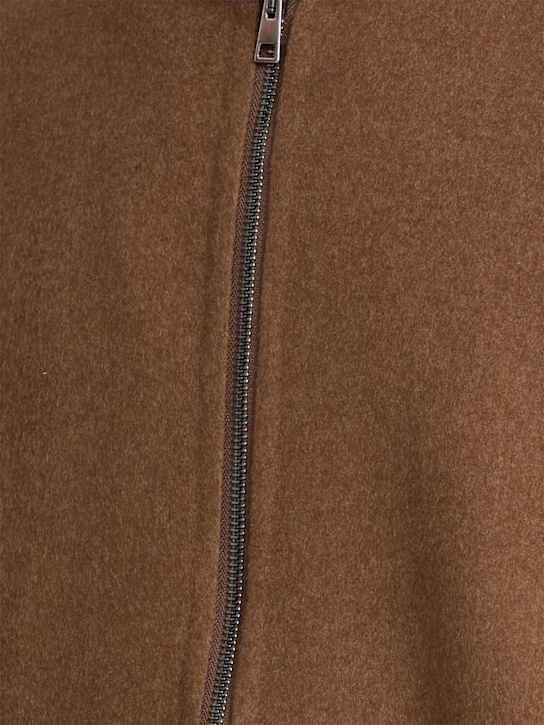 THE CORE: Wool blend full zip hoodie