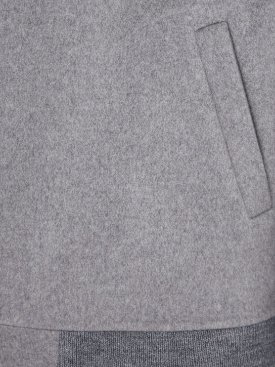 THE CORE: Wool blend full zip hoodie