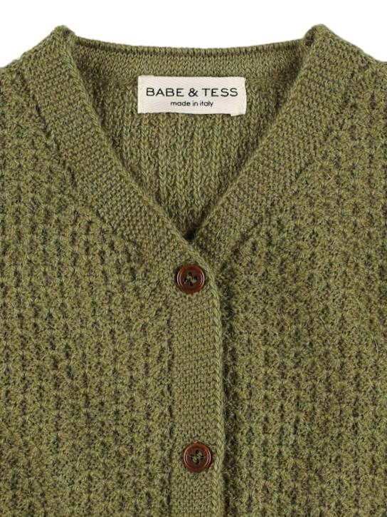 Babe & Tess: Cardigan en alpaga mélangé
