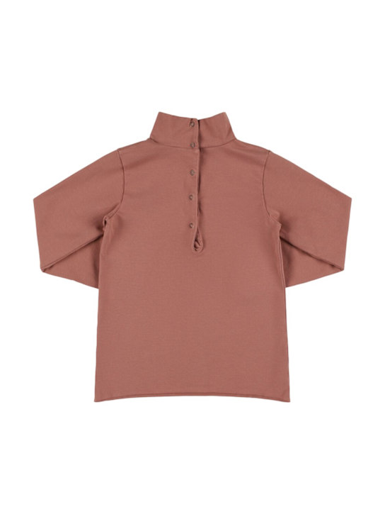 Babe & Tess: T-shirt manches longues en mélange de coton