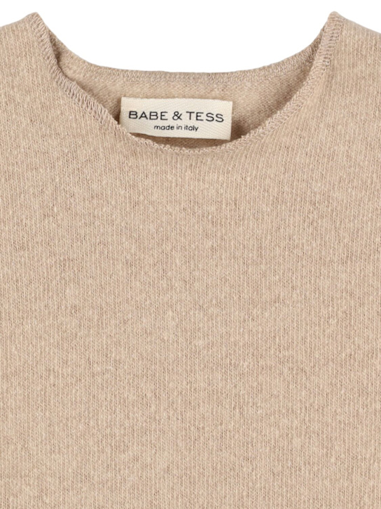 Babe & Tess: Pull-over en maille de coton mélangé