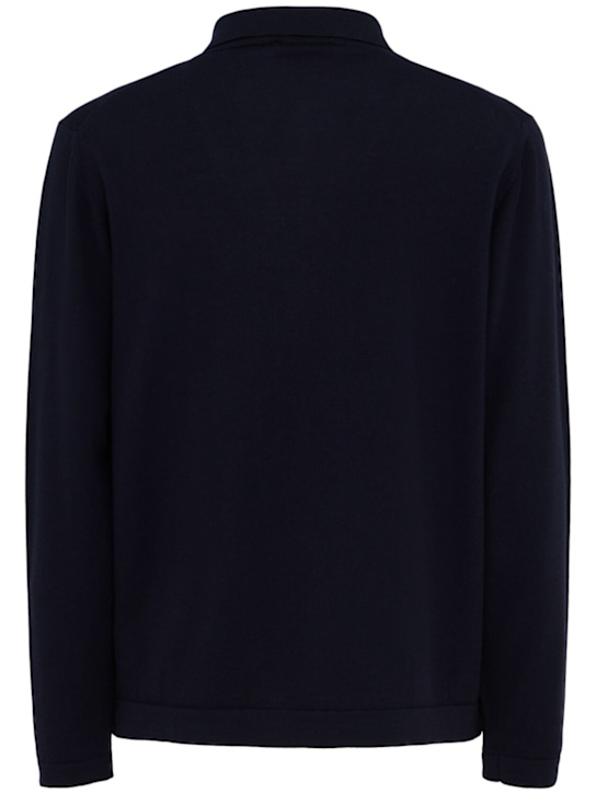 THE CORE: Lightweight wool knit polo