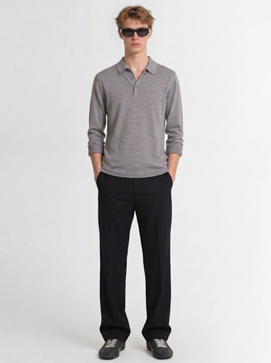 THE CORE - Lightweight wool knit polo