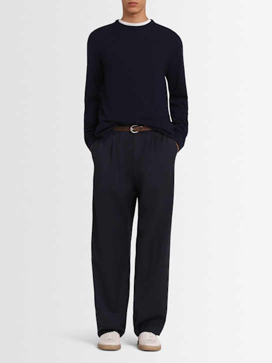THE CORE - Lightweight wool knit crewneck sweater