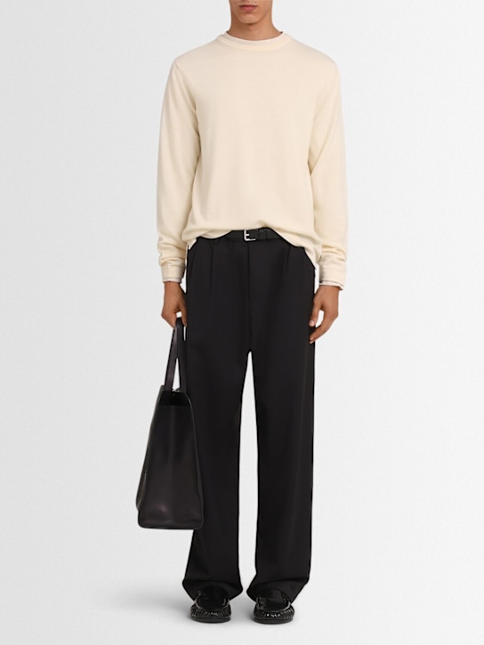 THE CORE - Lightweight wool knit crewneck sweater