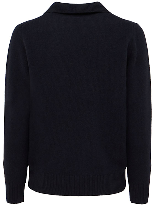 THE CORE: Wool knit polo sweater