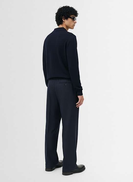 THE CORE: Wool knit polo sweater