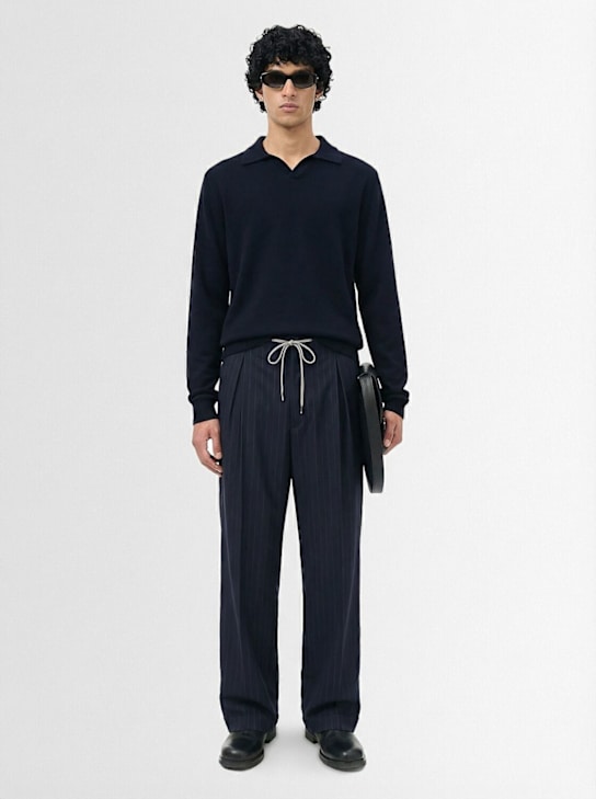 THE CORE: Wool knit polo sweater