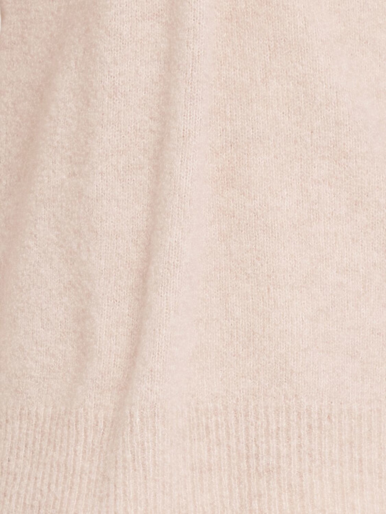 THE CORE: Half-zip wool knit hoodie