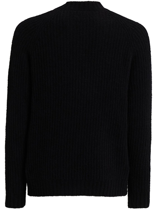 THE CORE: Wool English rib knit crewneck sweater