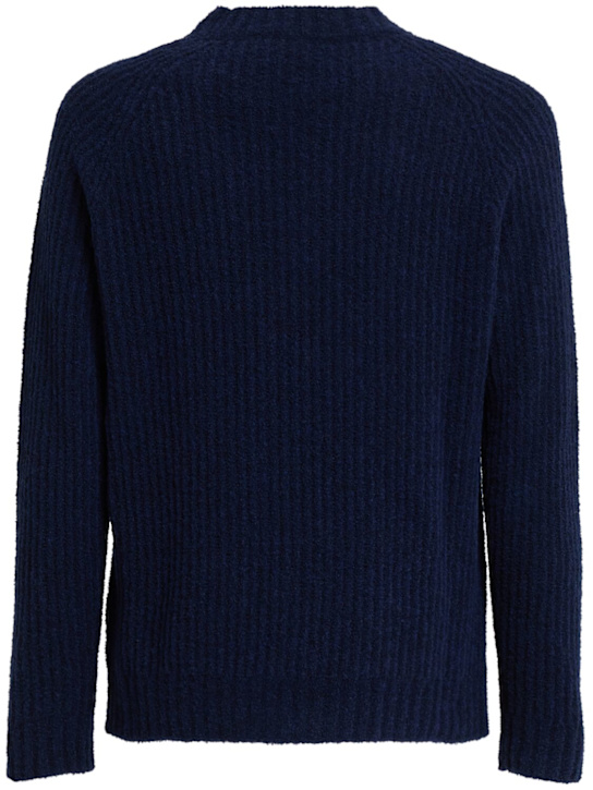 THE CORE - Wool English rib knit crewneck sweater