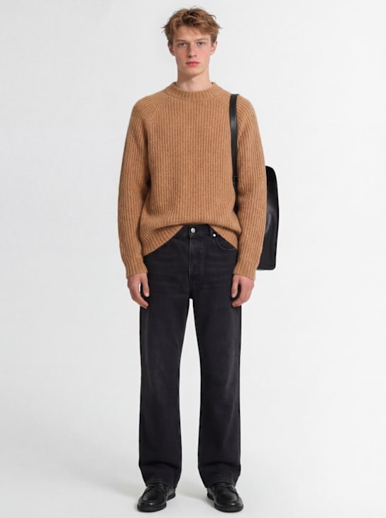 THE CORE - Wool English rib knit crewneck sweater