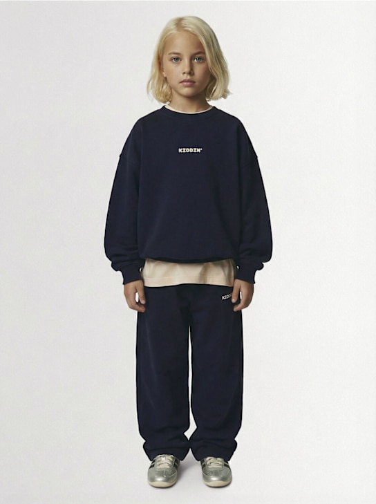 Kiddin - Sweat-shirt en coton à col rond