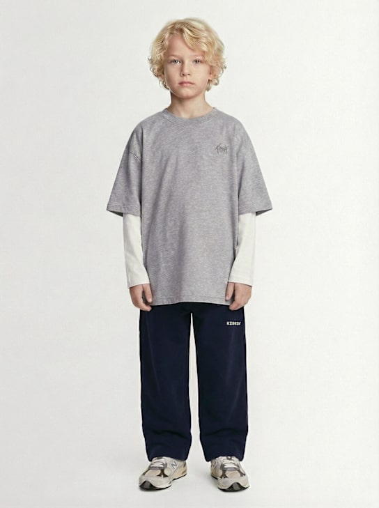 Kiddin: Logo cotton sweatpants