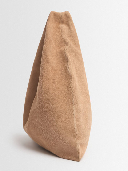The Row: Borsa piccola Bindle in camoscio