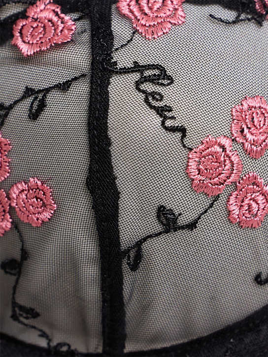 Fleur Du Mal - Soutien-gorge brodé à balconnet Rose and Vine