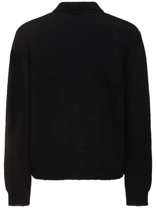 Our Legacy: Langer, gestrickter Polocardigan „Evening“
