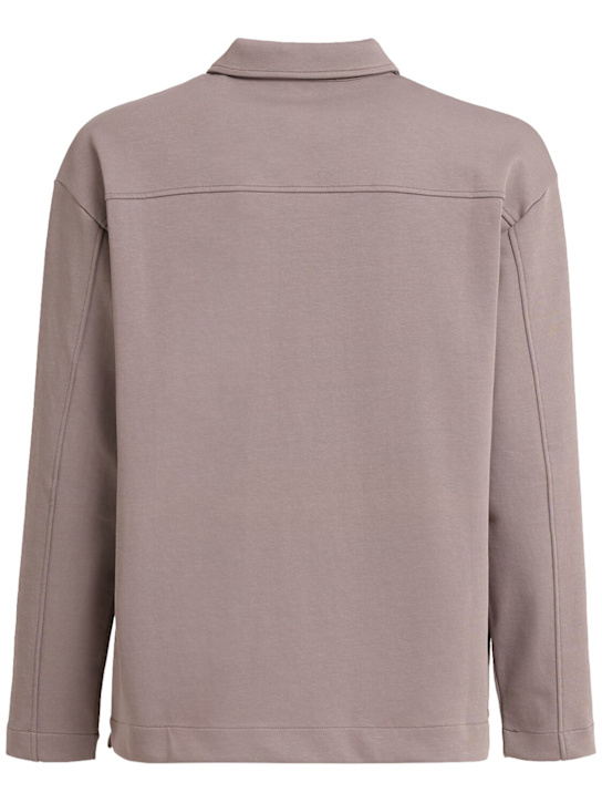 SOTF: Long sleeve cotton blend polo