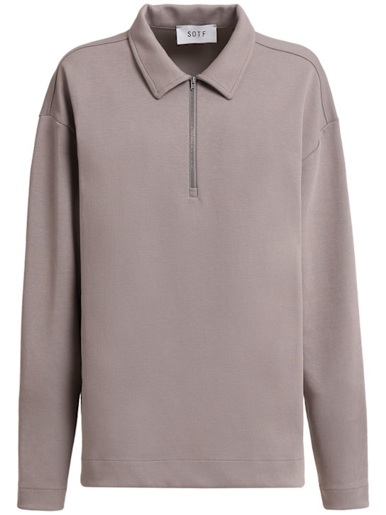 SOTF: Long sleeve cotton blend polo