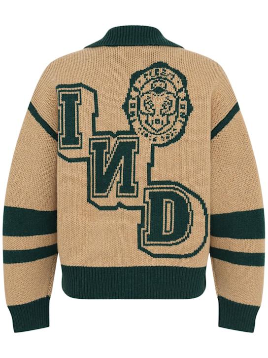INDEE - Mixed wool knit cardigan