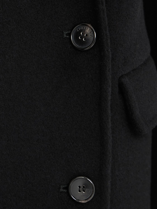 Annagreta: Double-breasted Coat Bianca in Wool Blend
