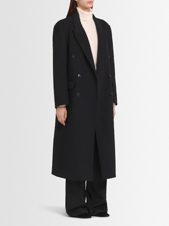 Annagreta: Double-breasted Coat Bianca in Wool Blend