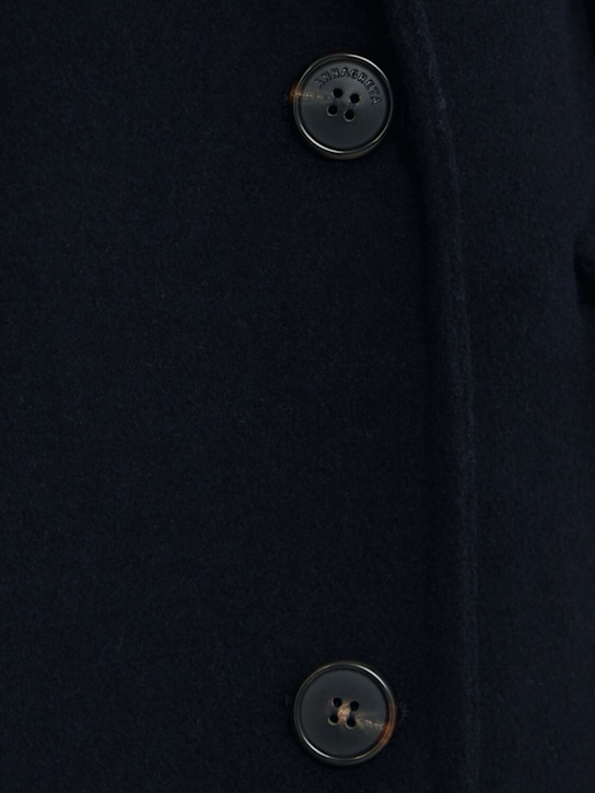 Annagreta: Double-breasted Coat Bianca in Wool Blend