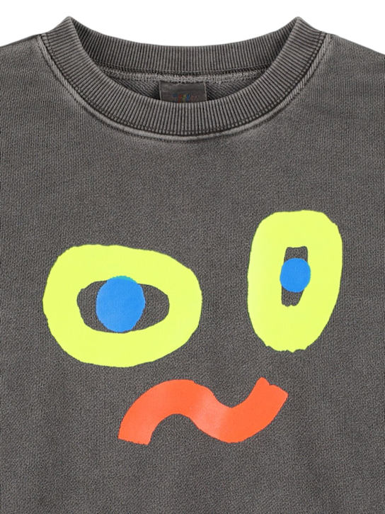Jellymallow - Sweat-shirt en coton imprimé à capuche