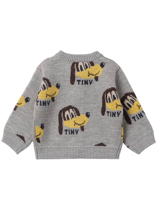 Tiny Cottons: Wool blend knit cardigan