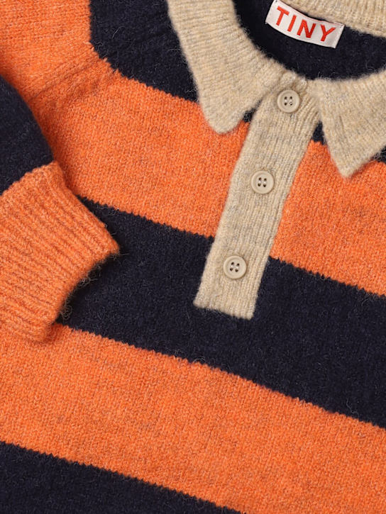 Tiny Cottons: Striped poly knit sweater